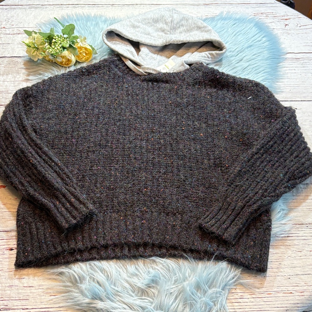 NWT Offline by Aerie Knit Sweater with Hood sz XS